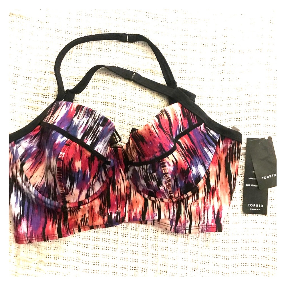 Torrid size 00 underwire bikini top